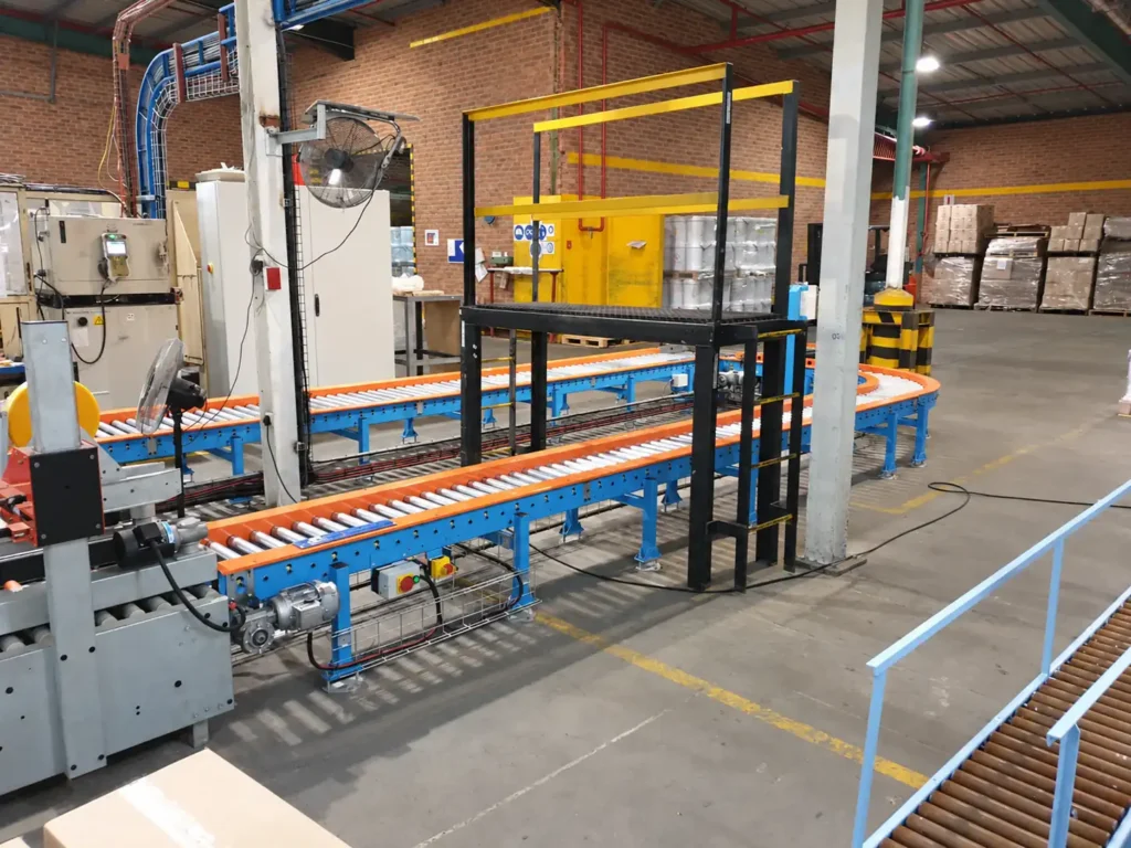 industrial conveyor packing system integration by Vertex-Automation