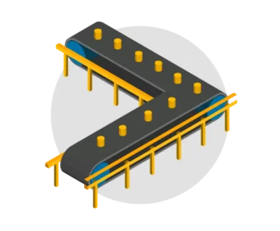 Vertex material handling conveyor system production